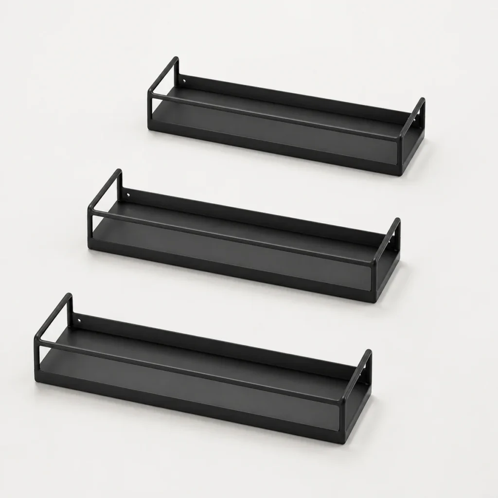 Adhesive Bathroom Shelf Set product detail – AI-generated visualization