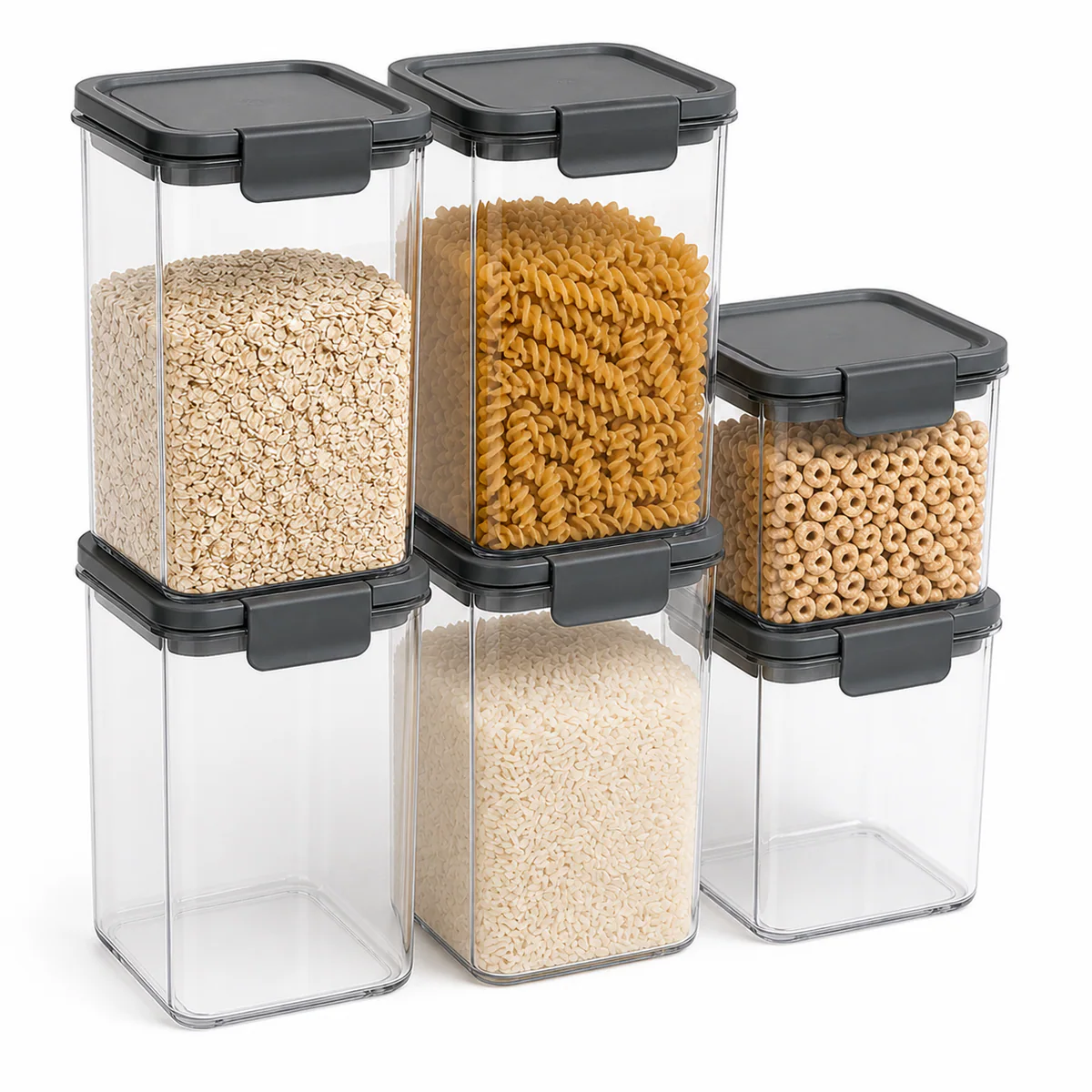 Stackable Airtight Pantry Set product detail – AI-generated visualization